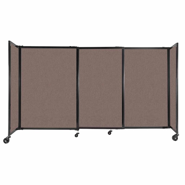 StraightWall Sliding Portable Partition 7'2" x 4' Latte Fabric